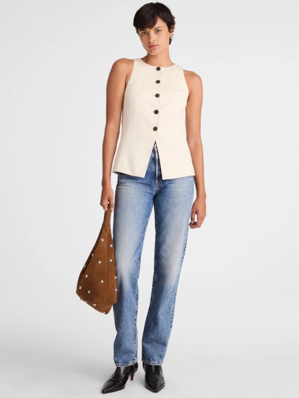 Madewell Longline Straight Jean in Atlin Wash Size 32